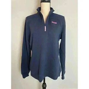 Vineyard Vines Martha's Vineyard Quarter Zip Pullover W Embroidery Long Sleeve